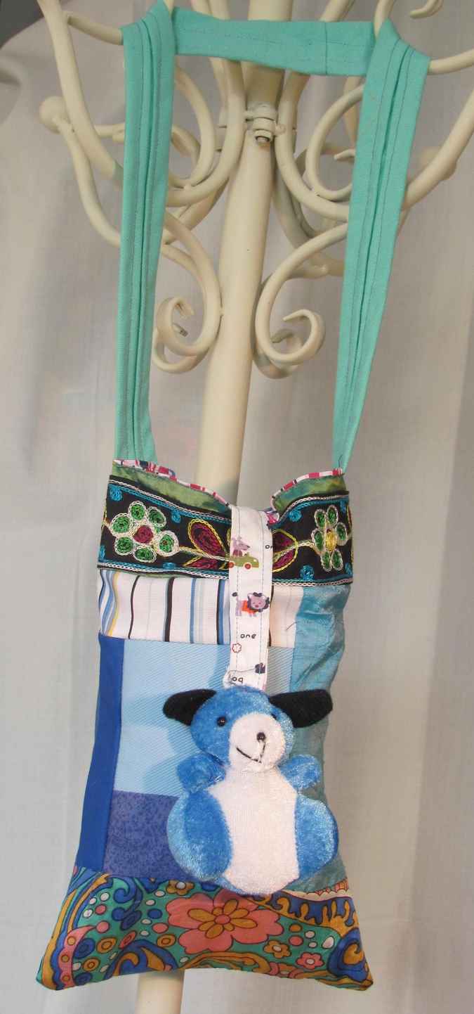 large image of art item: bag &ndash; teddy bear blue