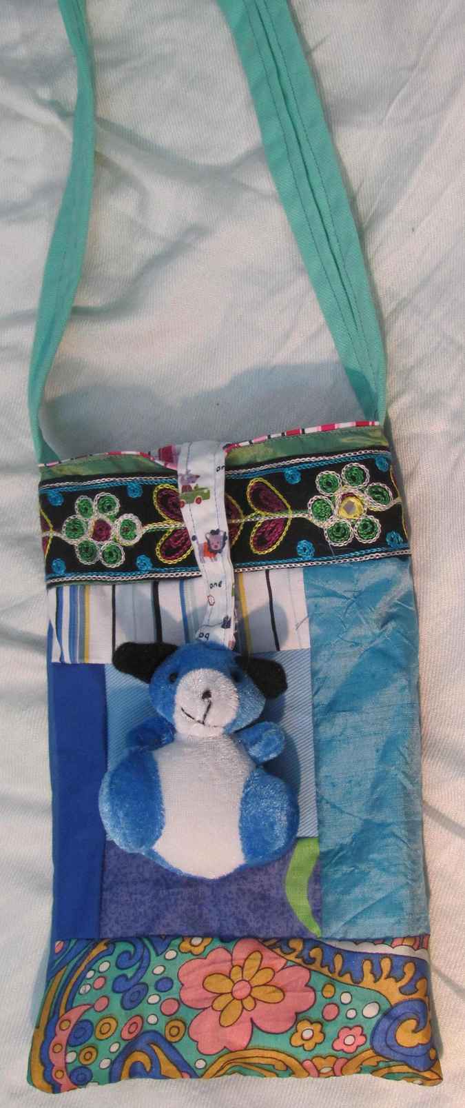 large image of art item: bag &ndash; teddy bear blue