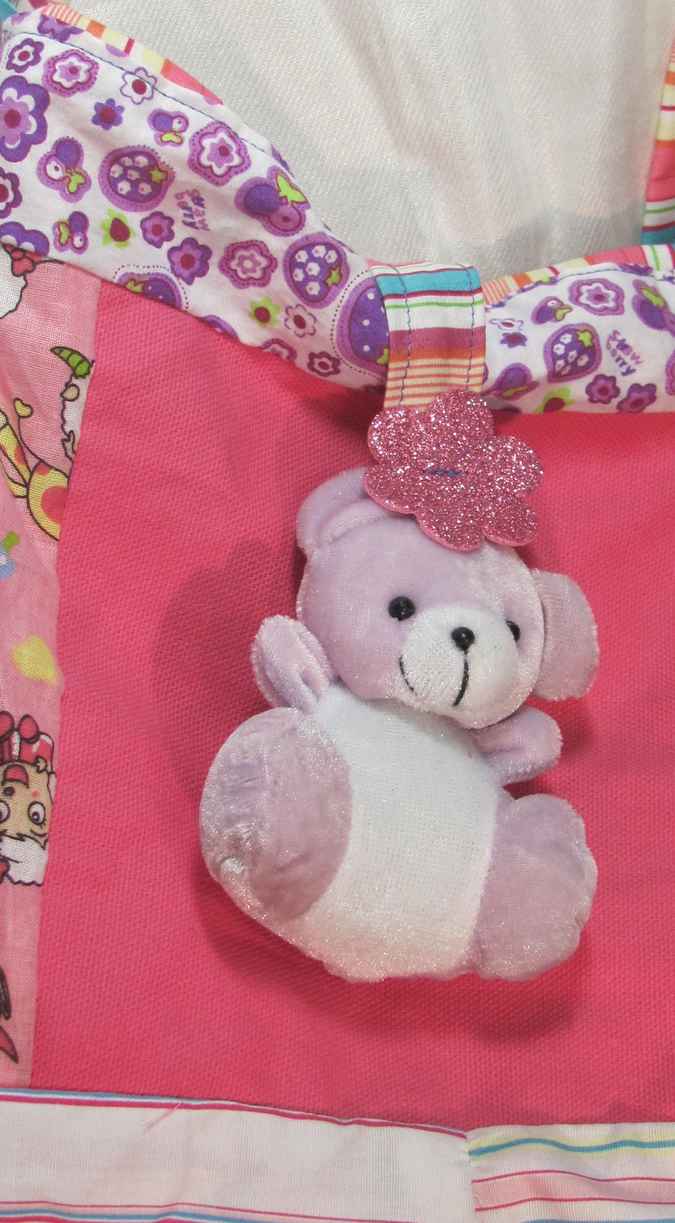 large image of art item: bag &ndash; teddy bear pink