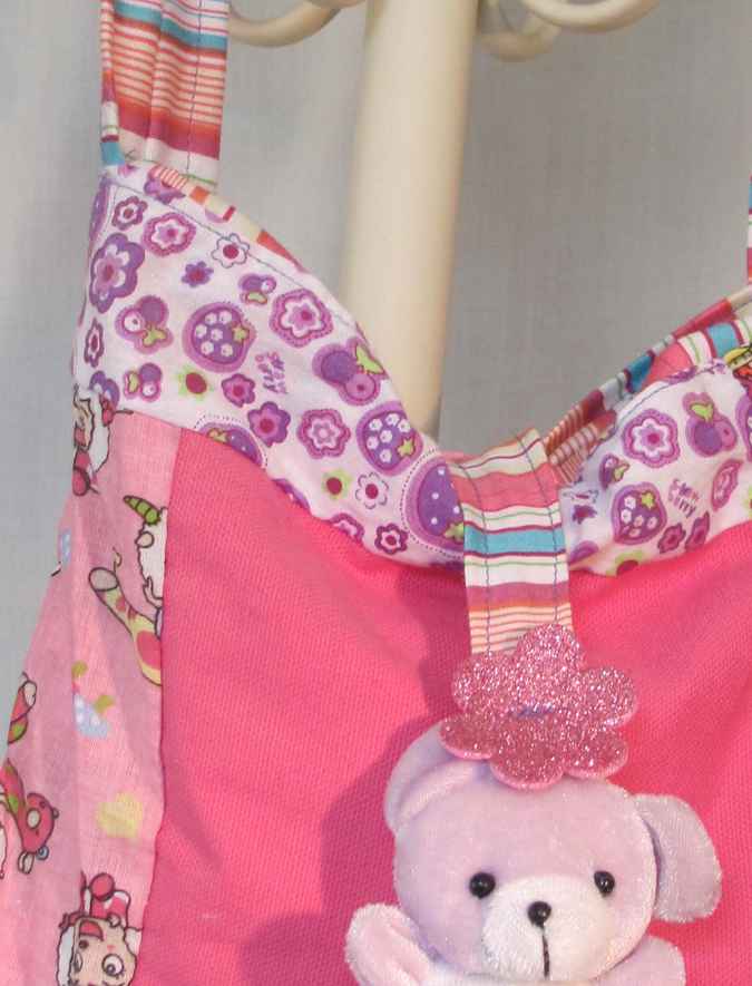 large image of art item: bag &ndash; teddy bear pink