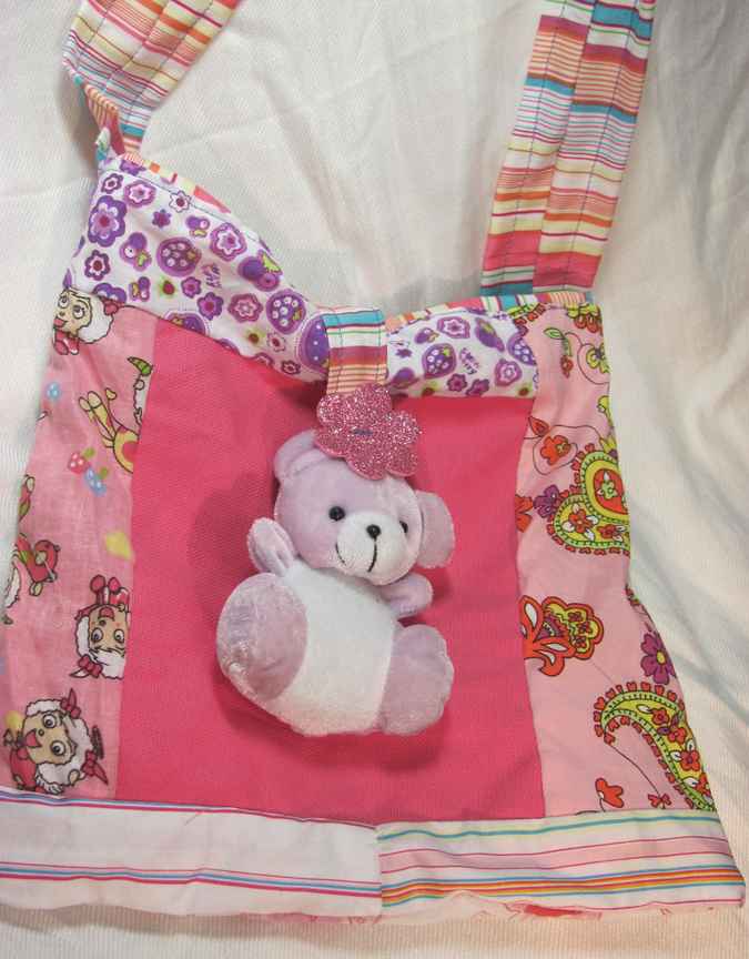 large image of art item: bag &ndash; teddy bear pink
