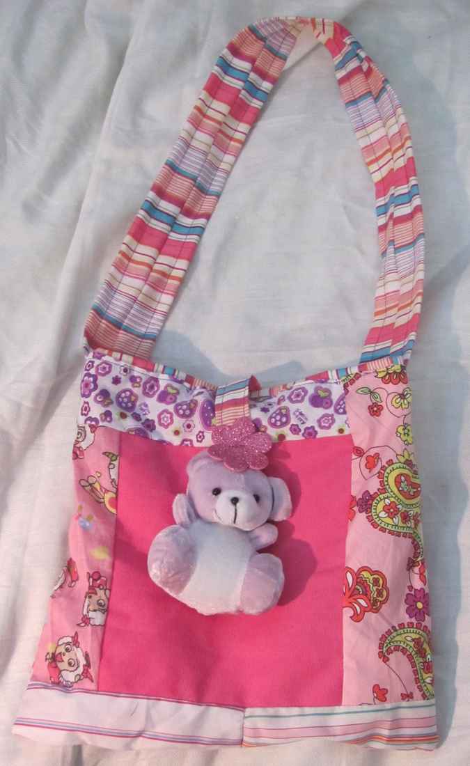 large image of art item: bag &ndash; teddy bear pink