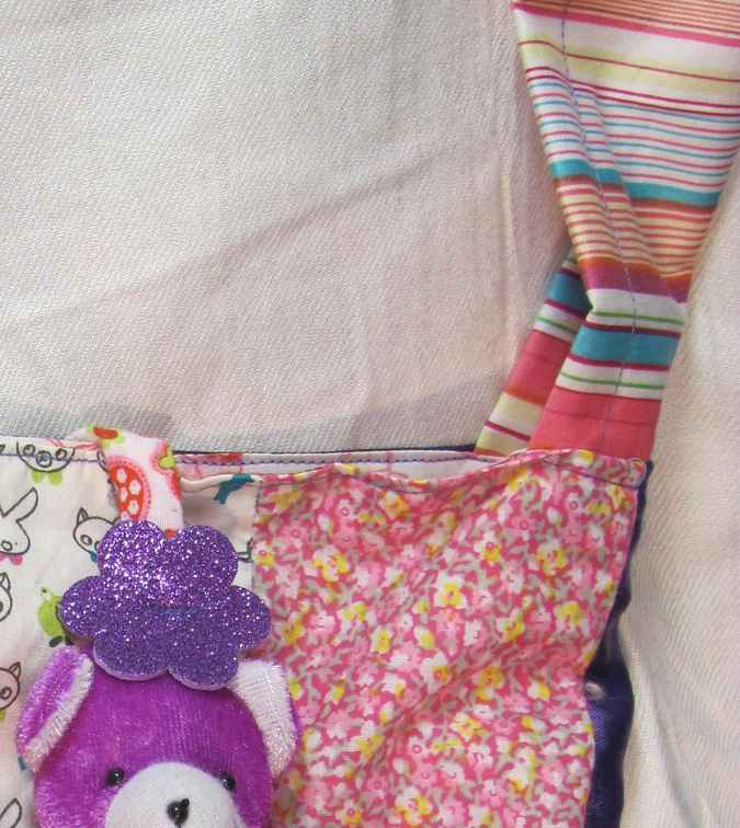 large image of art item: bag &ndash; teddy bear purple