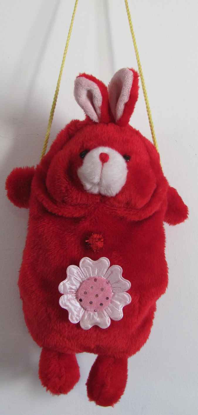 large image of art item: bag &ndash; teddy bear zipper red