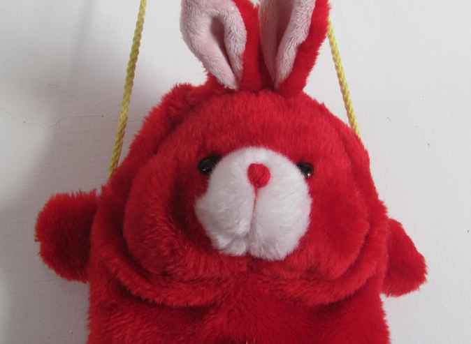 large image of art item: bag &ndash; teddy bear zipper red