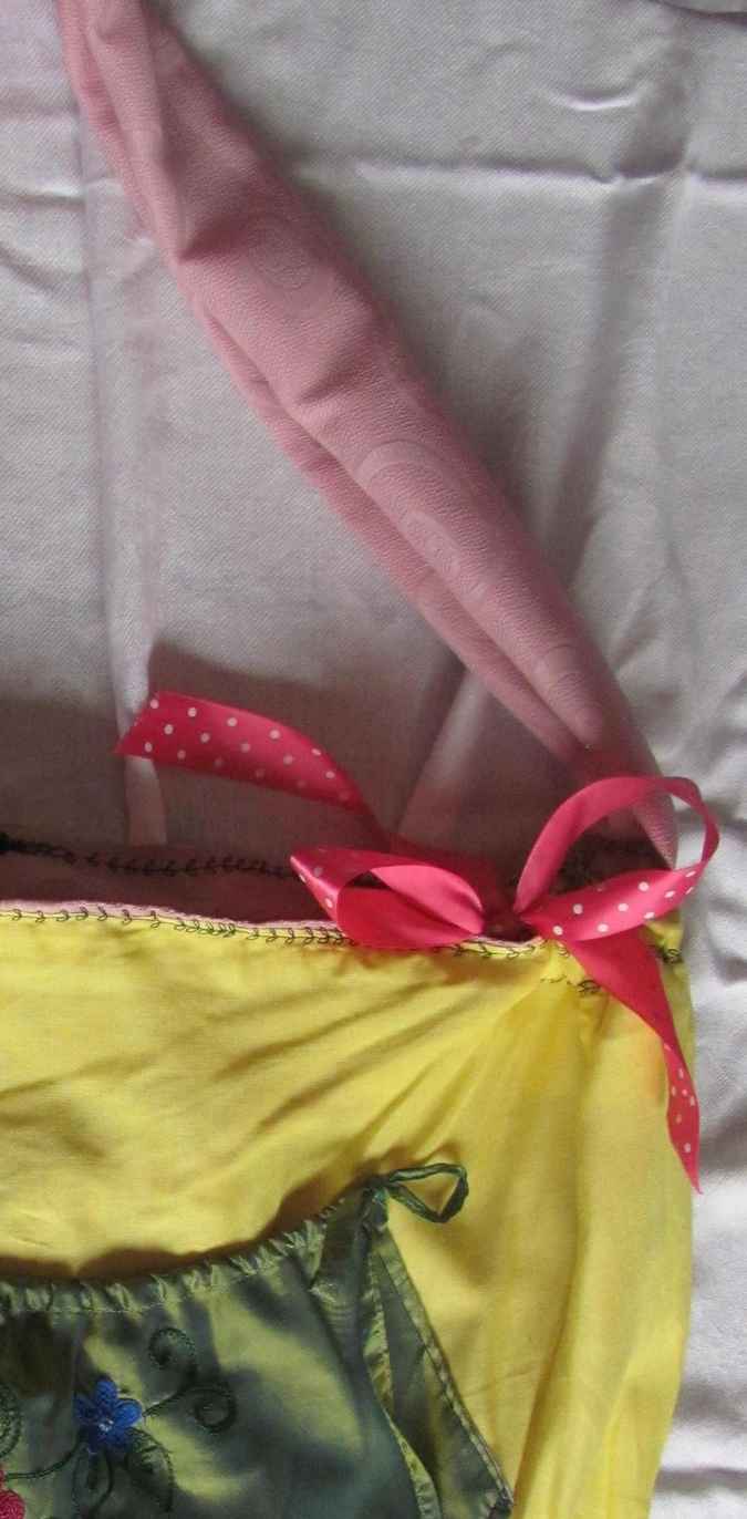 large image of art item: bag &ndash; yellow pouch green