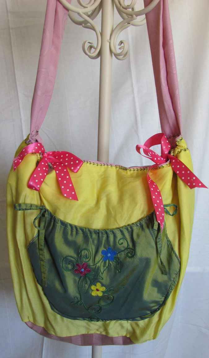 large image of art item: bag &ndash; yellow pouch green