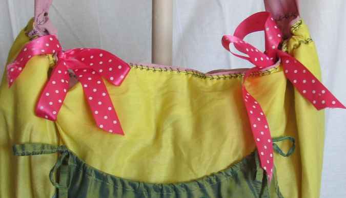 large image of art item: bag &ndash; yellow pouch green