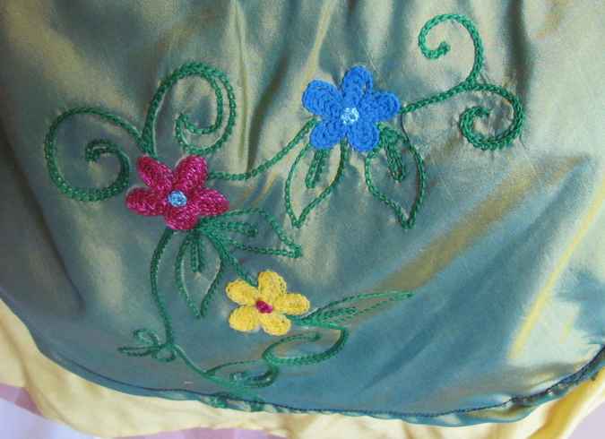 large image of art item: bag &ndash; yellow pouch green