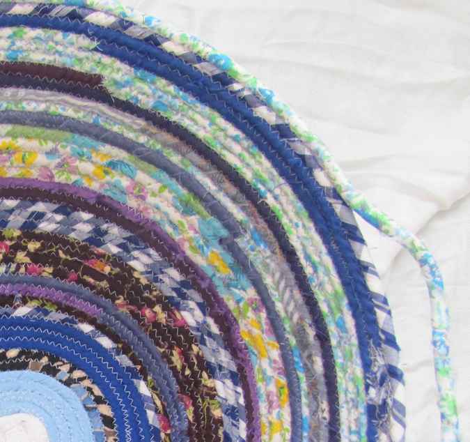 large image of art item: basket &ndash; blue white cyan