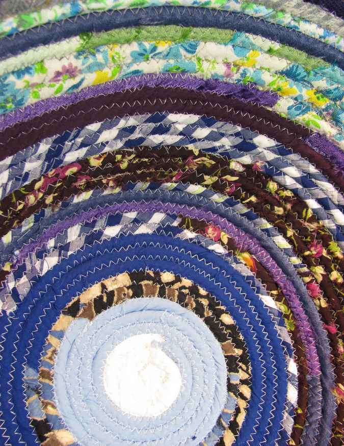 large image of art item: basket &ndash; blue white cyan