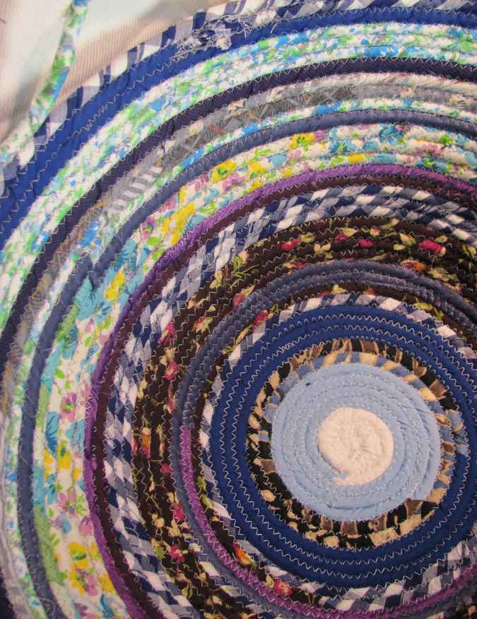 large image of art item: basket &ndash; blue white cyan