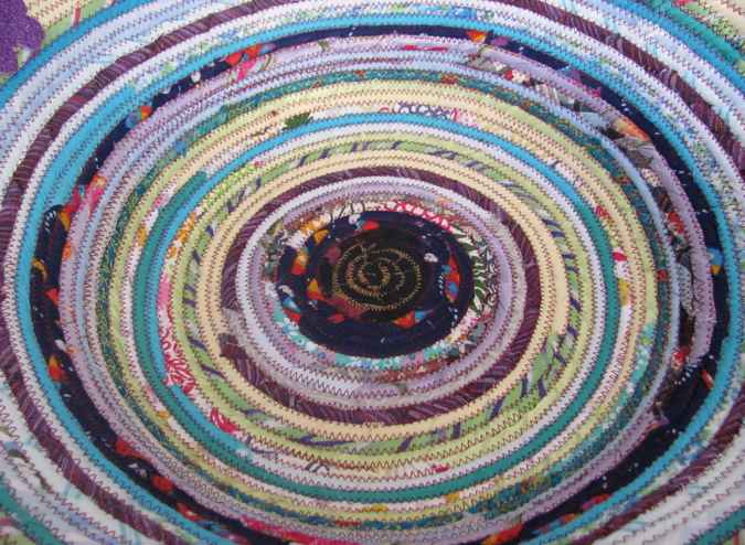 large image of art item: basket &ndash; butterfllies yellow cyan