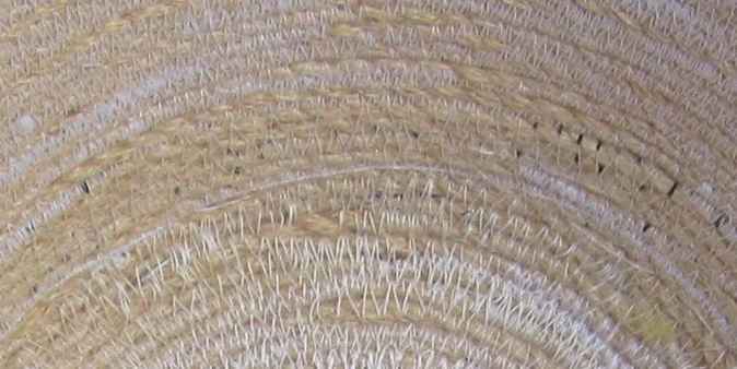 large image of art item: basket &ndash; dove flowers khaki