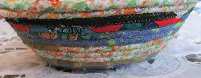 large image of art item: basket &ndash; fairy flowers cyan yellow red