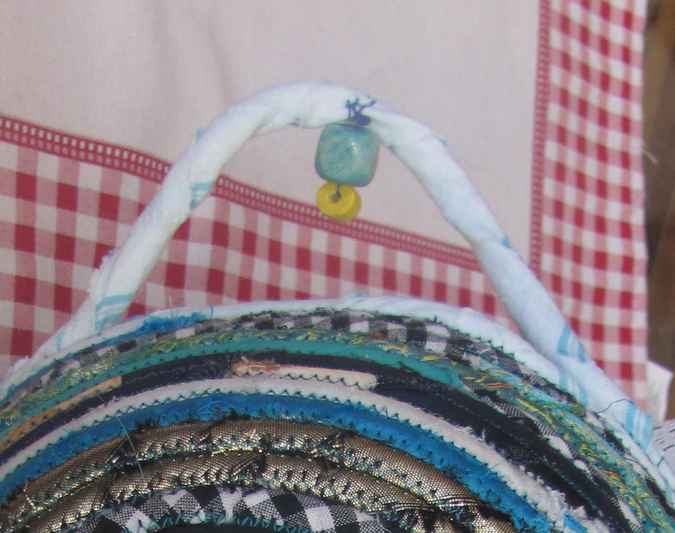 large image of art item: basket &ndash; flowers hearts cyan blue