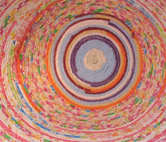 large image of art item: basket &ndash; flowers pinkish