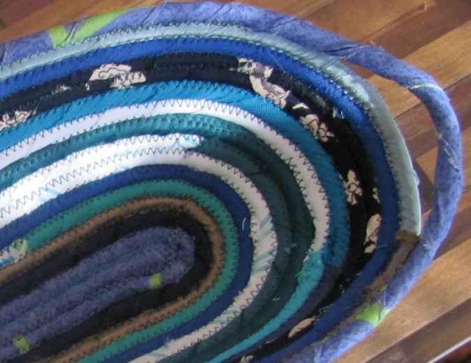 large image of art item: basket &ndash; long blue