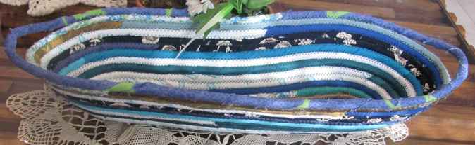 large image of art item: basket &ndash; long blue