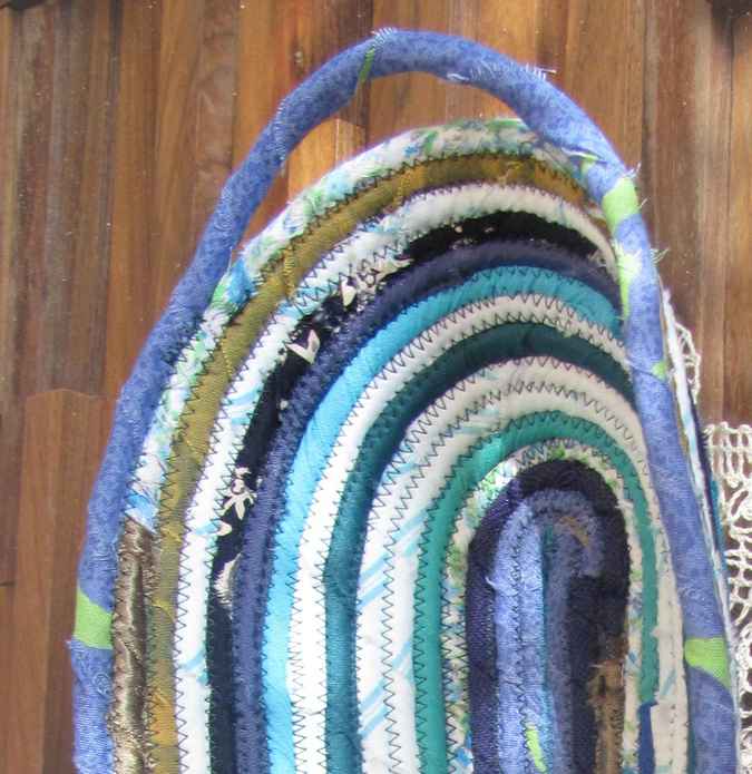 large image of art item: basket &ndash; long blue