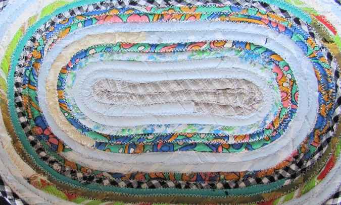 large image of art item: basket &ndash; long white checkred