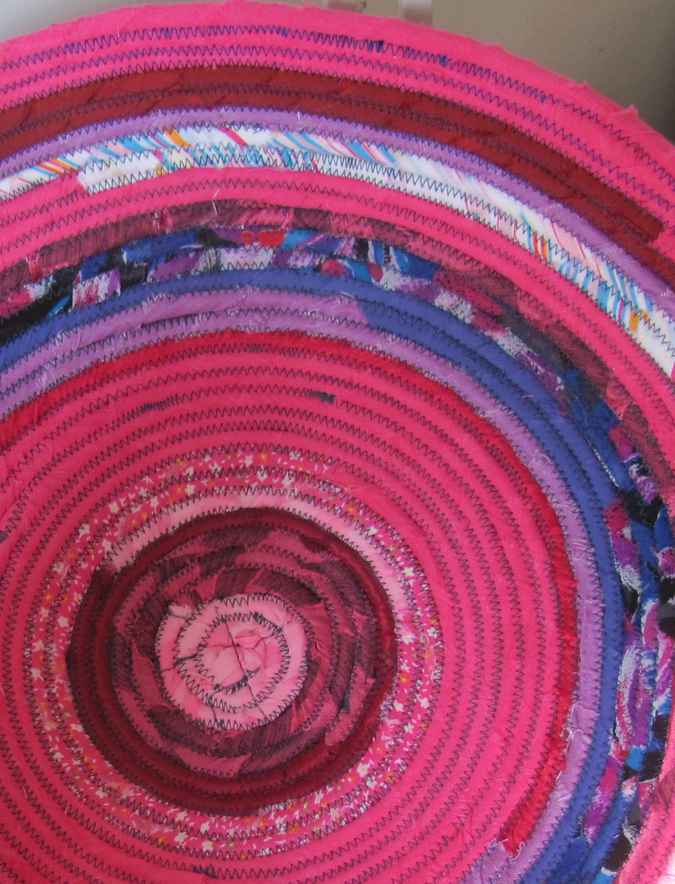 large image of art item: basket &ndash; pink purple red