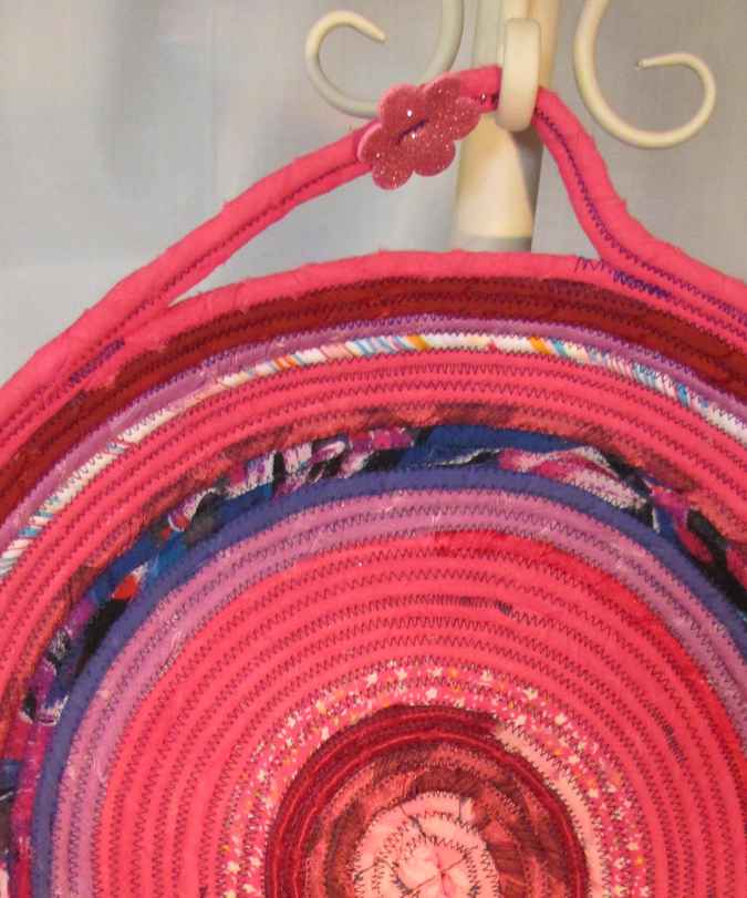 large image of art item: basket &ndash; pink purple red