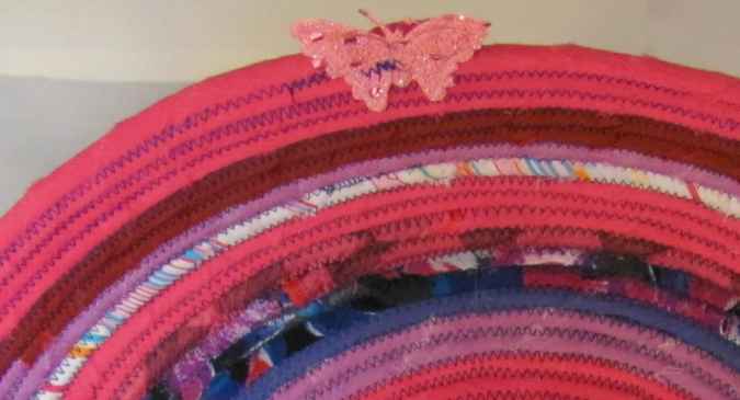 large image of art item: basket &ndash; pink purple red