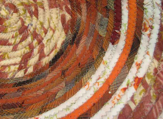 large image of art item: basket &ndash; purple crimson orange