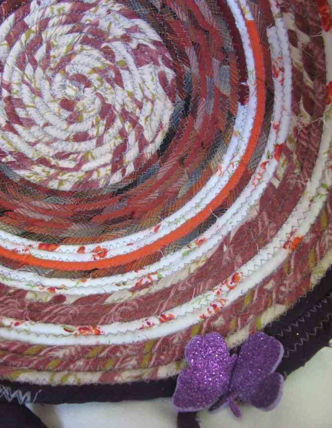 large image of art item: basket &ndash; purple crimson orange