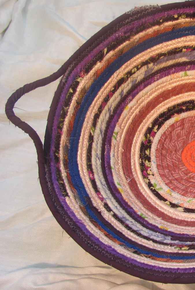 large image of art item: basket &ndash; purple peach