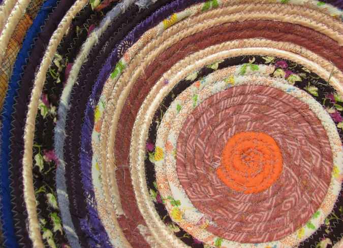 large image of art item: basket &ndash; purple peach