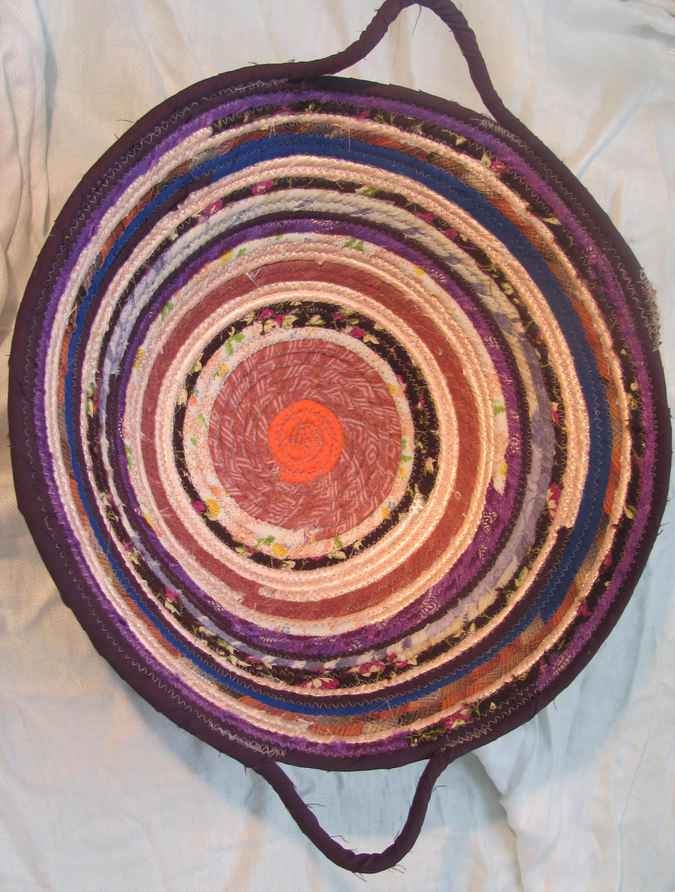 large image of art item: basket &ndash; purple peach