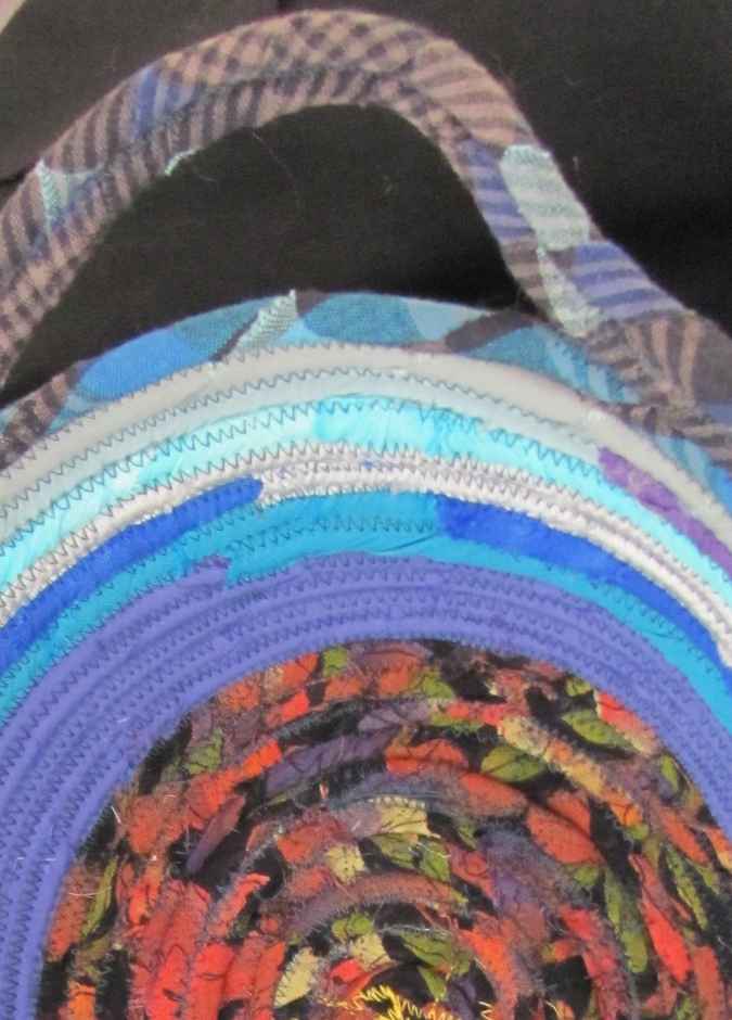 large image of art item: basket &ndash; rose blue cyan red black