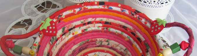 large image of art item: basket &ndash; strawberry pink