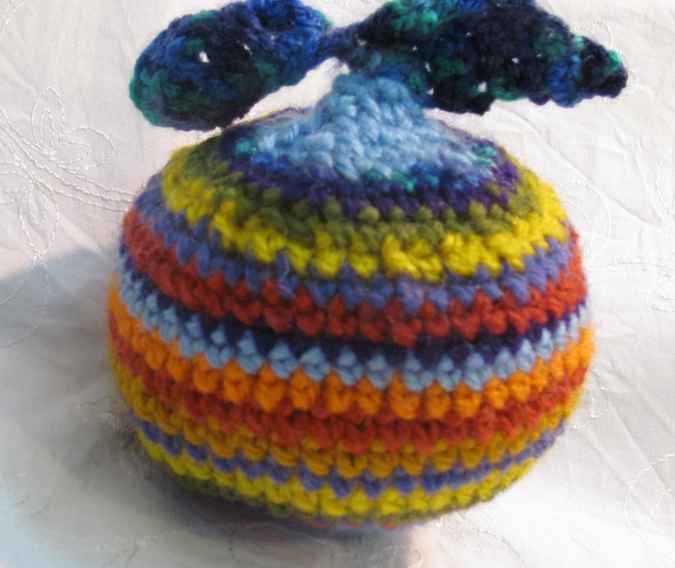 large image of art item: doll &ndash; apple crochet