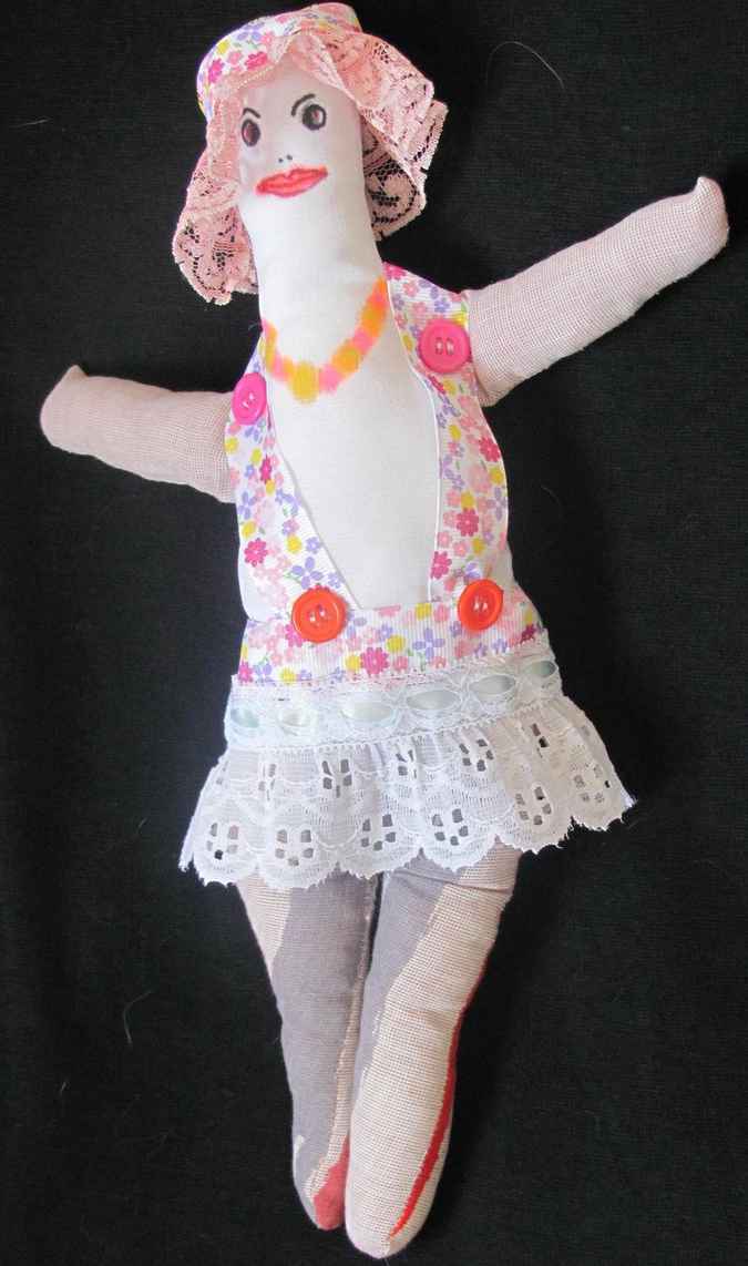 large image of art item: doll &ndash; doll with lace