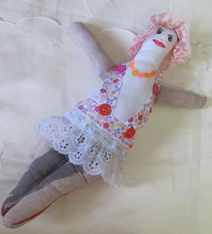 large image of art item: doll &ndash; doll with lace