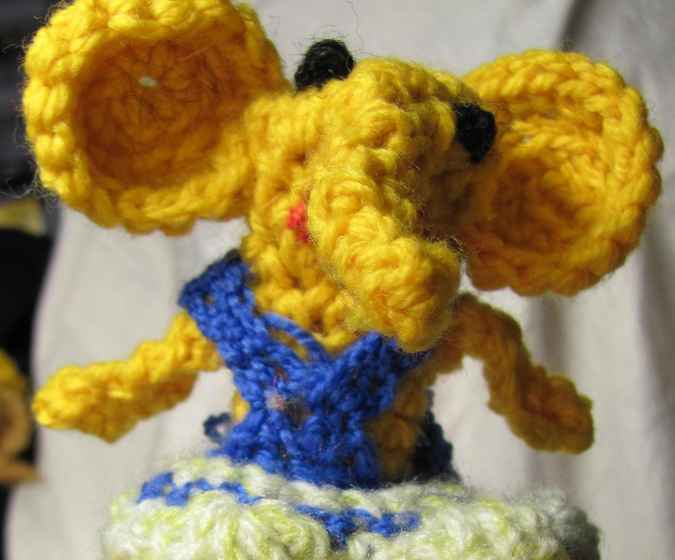 large image of art item: doll &ndash; finger puppet elephant