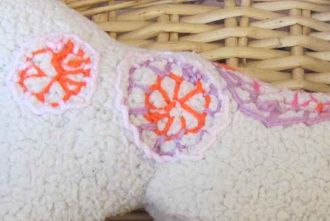 large image of art item: doll &ndash; horsy with flowers