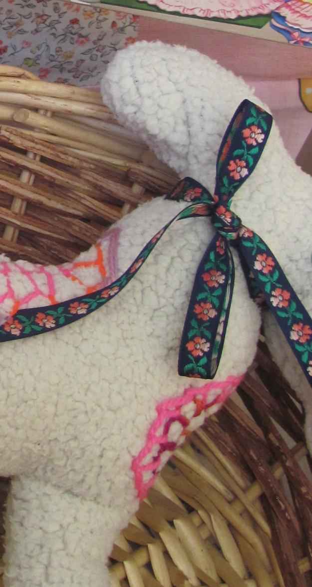 large image of art item: doll &ndash; horsy with flowers