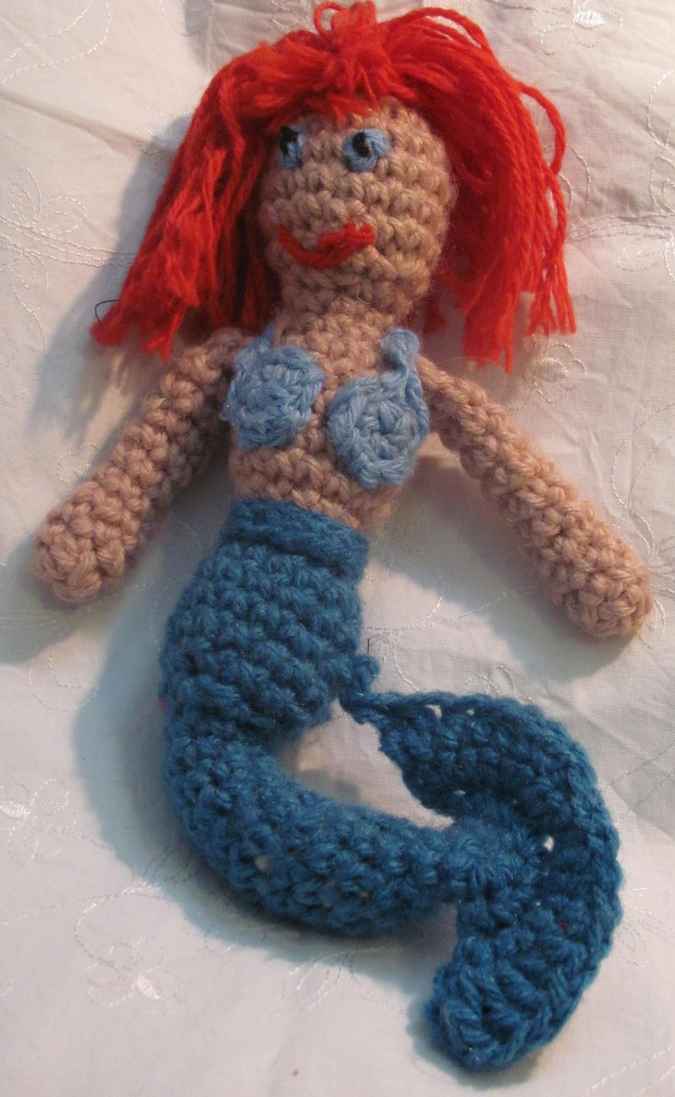 large image of art item: doll &ndash; mermaid crochet