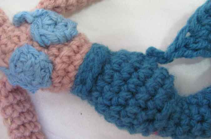 large image of art item: doll &ndash; mermaid crochet