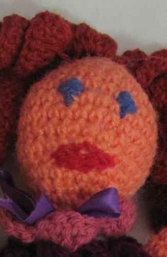 large image of art item: doll &ndash; redheaded crochet