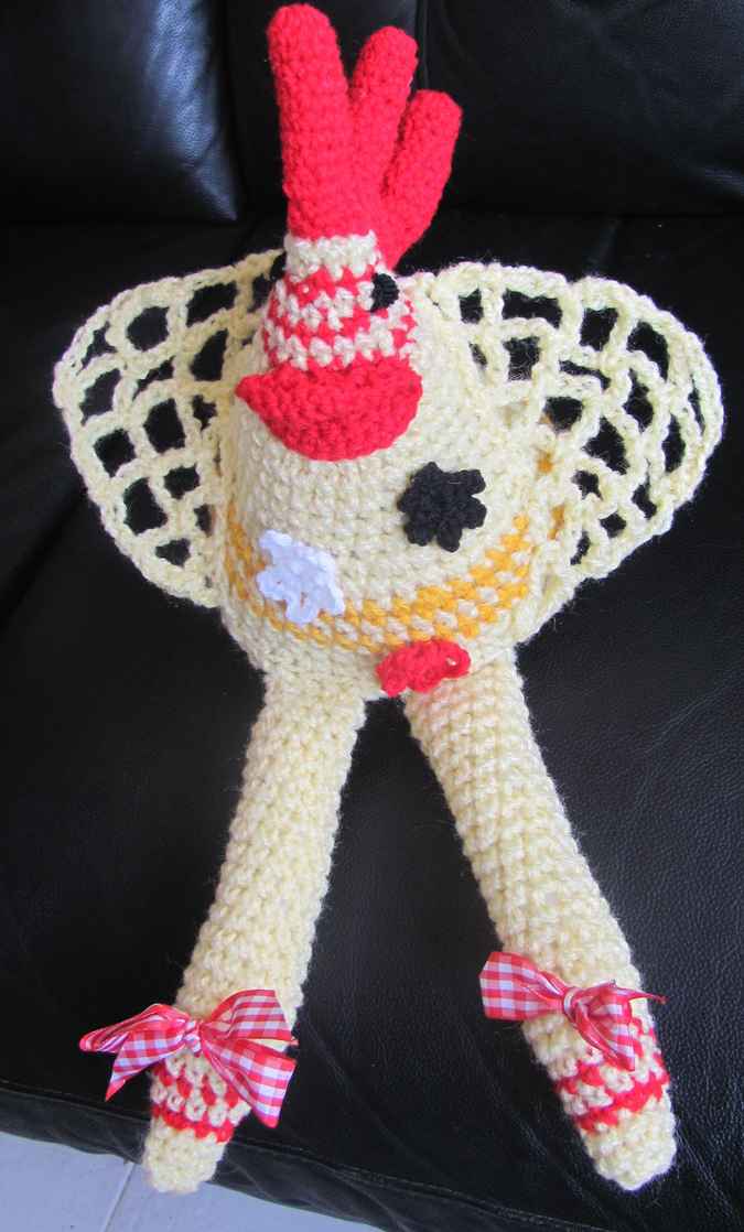 large image of art item: doll &ndash; rooster white