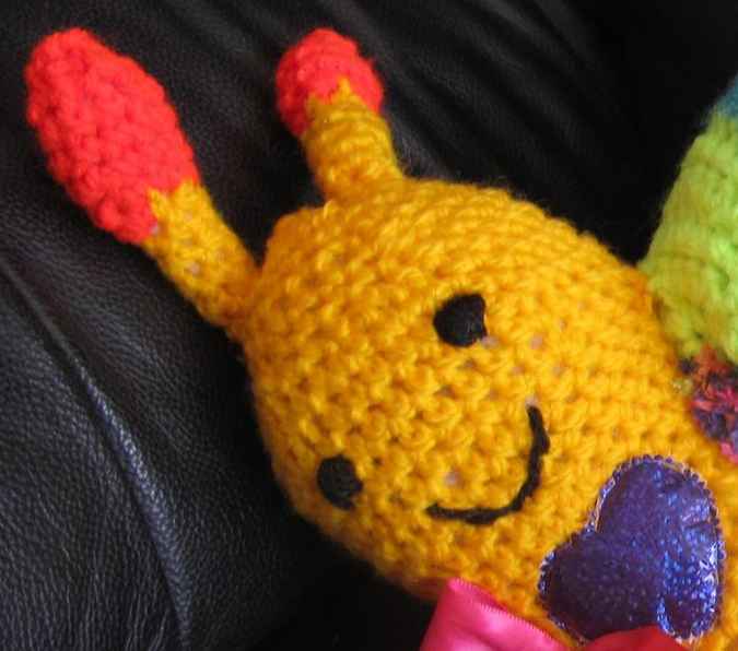 large image of art item: doll &ndash; snail crochet