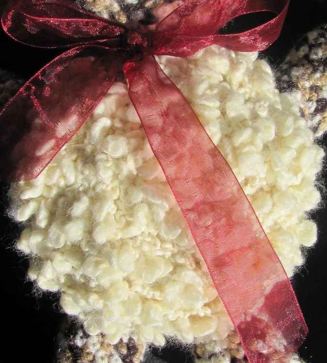 large image of art item: doll &ndash; teddy bear lace ribbon