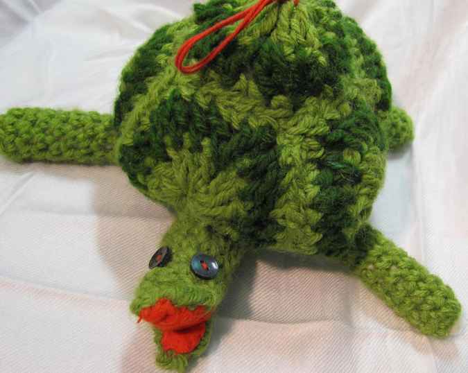 large image of art item: doll &ndash; turtle crochet