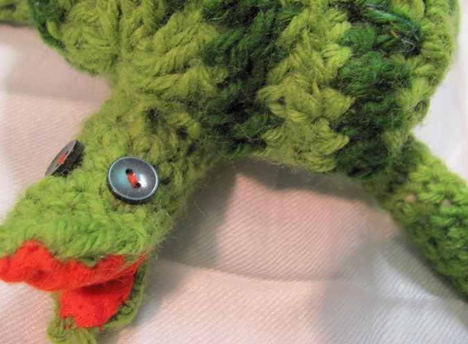 large image of art item: doll &ndash; turtle crochet