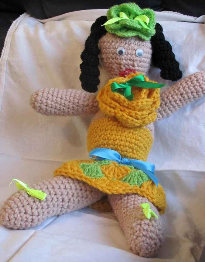 large image of art item: doll &ndash; yellow dress